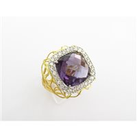 Anello Damiata Gioielli Donna in Oro giallo Quarzo 984/102/7-D199 - 984/102/7-D199